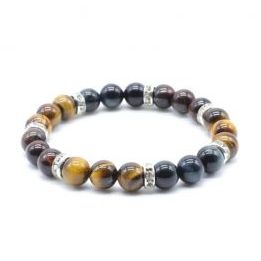 Pulsera 8mm Proteccion, 3-mix  3 Ojos
